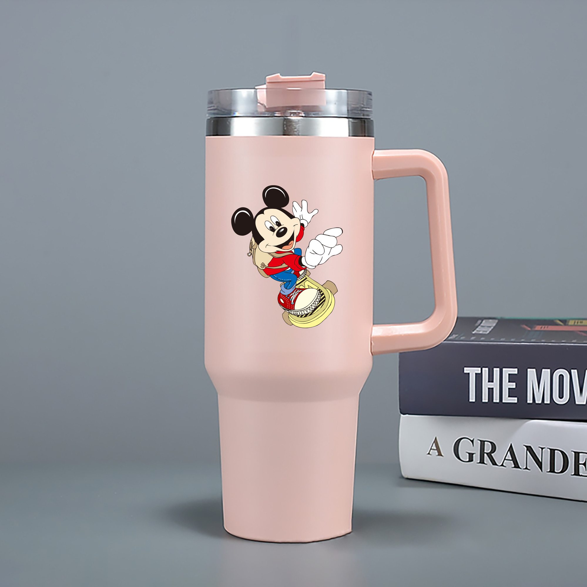 （画像用） ミッキーマウス Mickey Mouse 1200mL車用タンブラー（カラープリント）